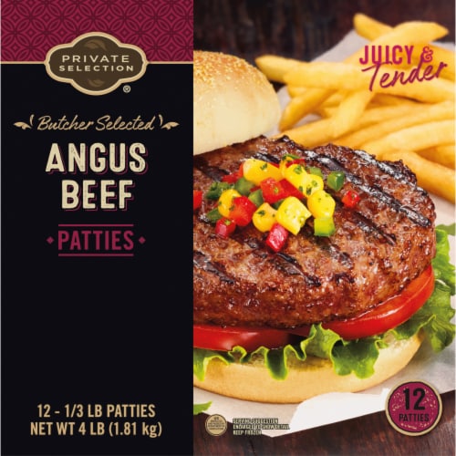 Private Selection® Angus Beef Patties Perspective: back