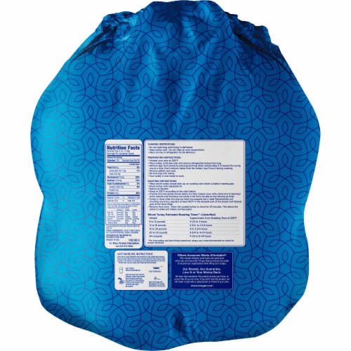 Kroger® Whole Frozen Turkey Without Gravy Perspective: back