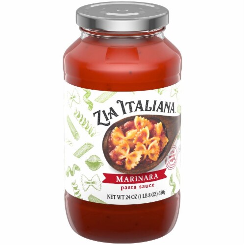 Zia Italiana Marinara Pasta Sauce Perspective: back