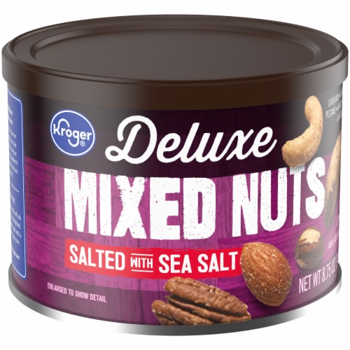 Kroger® Deluxe Salted with Sea Salt Mixed Nuts Perspective: back