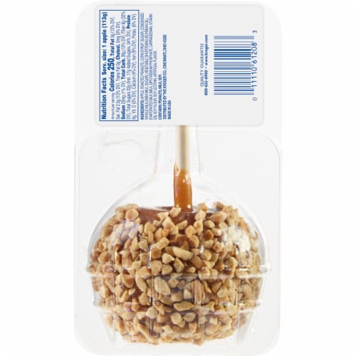 Kroger Caramel Apple With Nuts Perspective: back