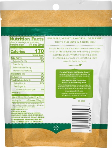 Simple Truth® Raw Pistachio Halves & Pieces Perspective: back