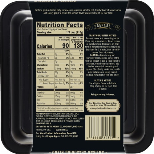 Private Selection™ Brown Butter & Garlic Petite Potatoes Tray Perspective: back