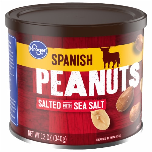 Kroger® Spanish Sea Salted Peanuts Perspective: back