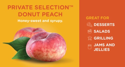 Private Selection® Fresh Donut Peaches in Clamshell Perspective: back