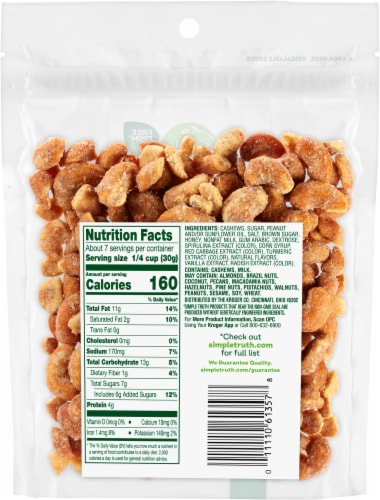 Simple Truth® Sugar Cookie Confetti Cashews Perspective: back