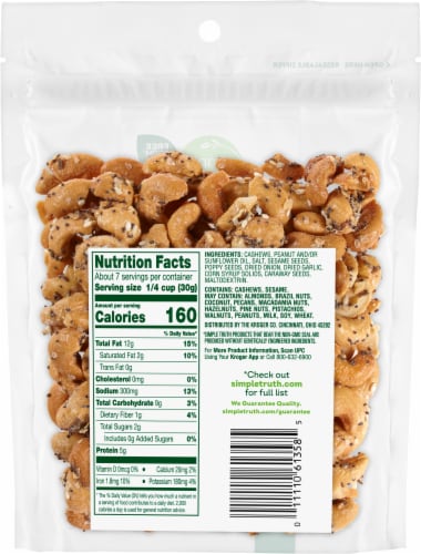 Simple Truth® Everything Seasoned Cashews Perspective: back