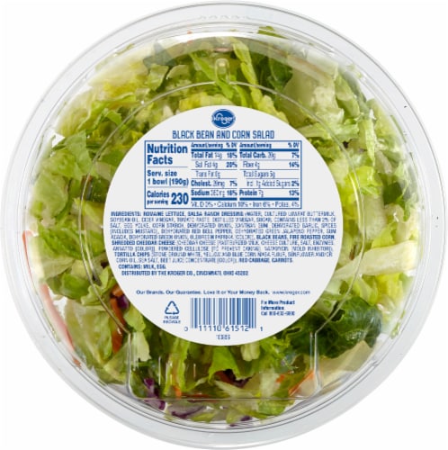 Kroger® Black Bean and Corn Salad Kit Perspective: back