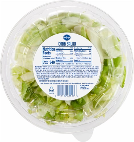 Kroger Cobb with Chicken & Bacon Salad Bowl Kit Perspective: back