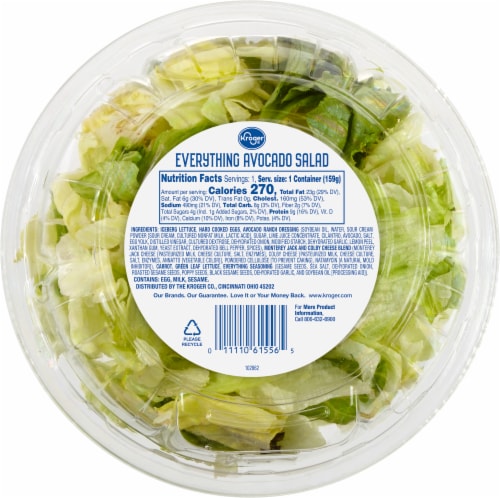 Kroger® Everything Avocado Salad Bowl Kit Perspective: back