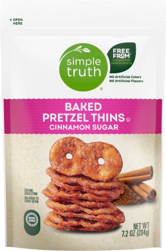 Simple Truth® Baked Cinnamon Sugar Pretzel Thin Crisps Perspective: back