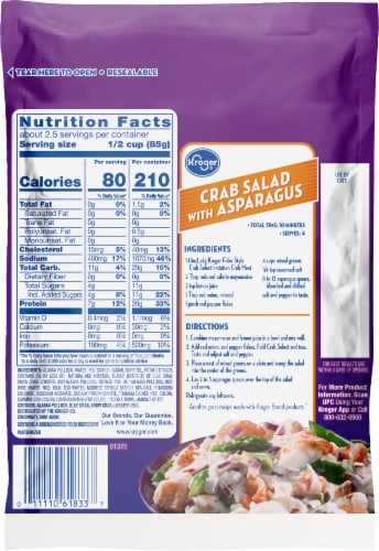 Kroger® Crab Select™ Imitation Crab Meat Flake Style Perspective: back