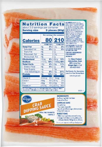 Kroger® Leg Style Crab Select™ Imitation Crab Meat Perspective: back