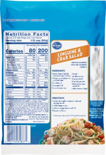 Kroger® Chunk Style Crab Select™ Imitation Crab Meat Perspective: back
