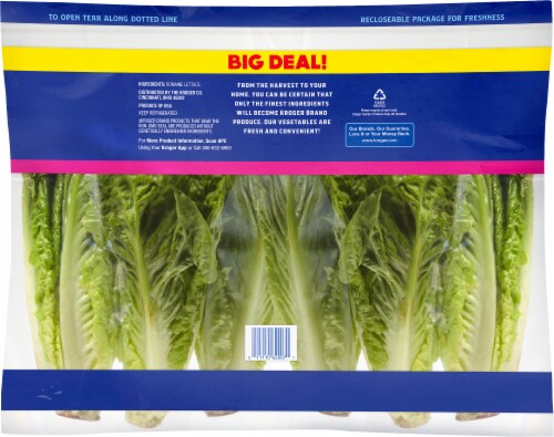 Kroger Romaine Lettuce Hearts BIG Deal! Perspective: back