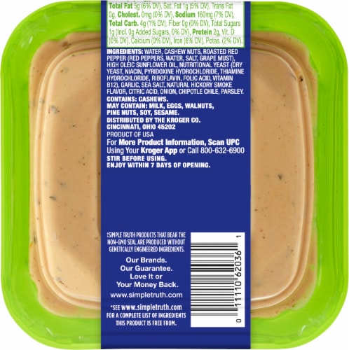 Simple Truth™ Smoky Chedd'r Cashew Dip Perspective: back