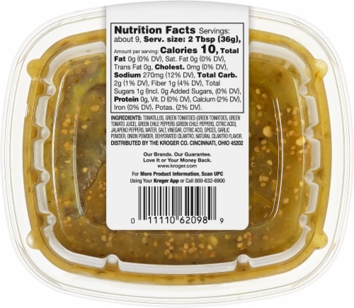 Kroger® Medium Salsa Verde 12 oz Perspective: back