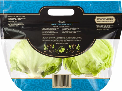 Private Selection® Artisan Baby Iceberg Lettuce Perspective: back
