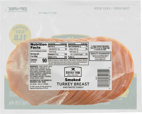Heritage Farm® Deli Smoked Turkey Breast Perspective: back