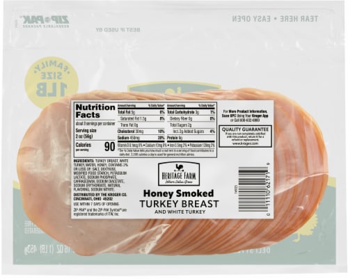 Heritage Farm® Deli Honey Turkey Breast Perspective: back