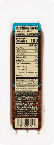 Private Selection® Genoa Salami Snack Stick Perspective: back