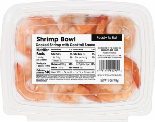 Kroger® Shrimp Bowl with Cocktail Sauce Perspective: back