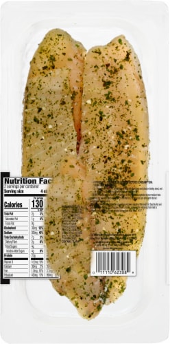 Kroger® Fresh Farm Raised Tilapia Fillets Lemon Cilantro Perspective: back