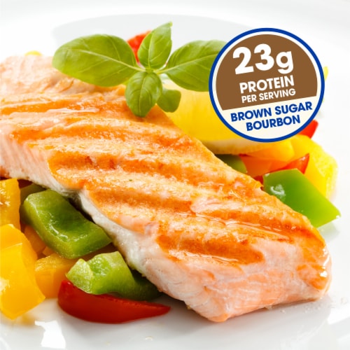 Kroger® Fresh Farm Raised Atlantic Salmon Fillet Brown Sugar Bourbon Perspective: back