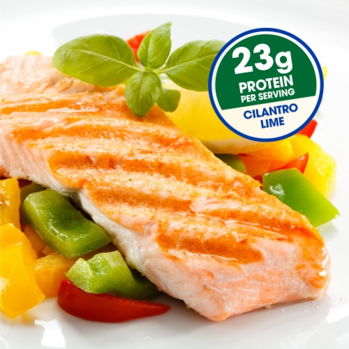 Kroger® Fresh Farm Raised Atlantic Salmon Portions Cilantro Lime Perspective: back