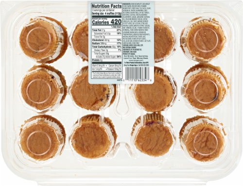 Bakery Fresh Goodness Blueberry Mini Muffins Perspective: back
