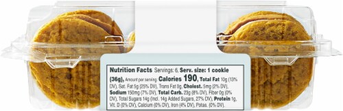 Bakery Fresh Pumpkin Spice Filled Sandwich Cookies Perspective: back