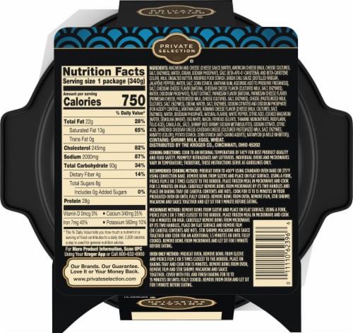 Private Selection® Wild Caught Shrimp Macaroni and Cheese Perspective: back