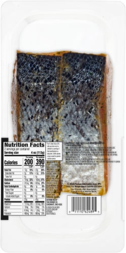 Kroger® Fresh Farm Raised Hatch Chile Atlantic Salmon Portions Perspective: back