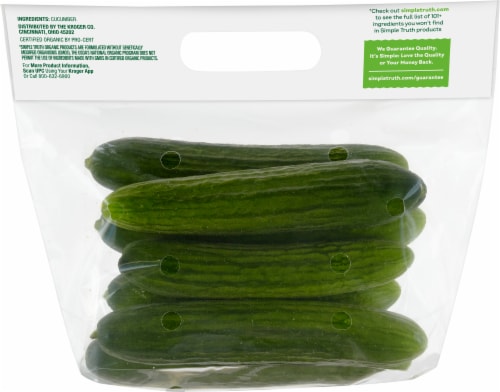 Simple Truth Organic® Mini Cucumbers Perspective: back