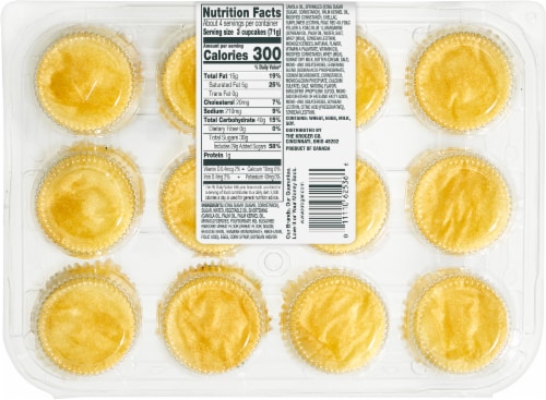 Bakery Fresh Vanilla Cupcakes Perspective: back