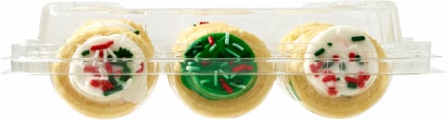 Bakery Fresh Mini Vanilla Frosted Cookies Perspective: back