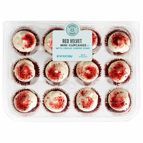 Bakery Fresh Red Velvet Mini Cupcakes Perspective: back