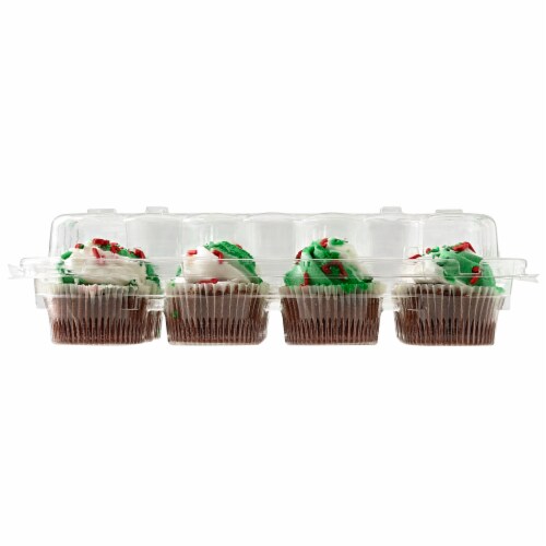 Bakery Fresh Christmas Cupcakes Perspective: back