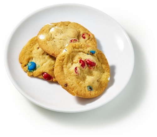 Bakery Fresh Cookies Made With M&M's® Chocolate Candies Perspective: back