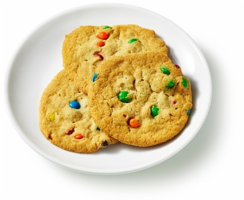 Bakery Fresh Cookies Made With M&M's® Chocolate Candies Perspective: back