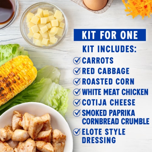 Kroger® Mexican Style Street Corn With Chicken Salad Kit Perspective: back