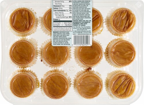 Bakery Fresh Goodness Pumpkin Spice Premium Cupcakes Perspective: back