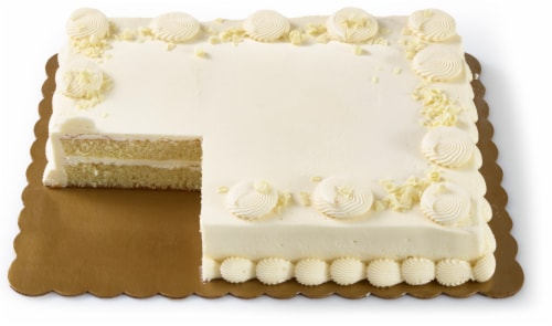 Private Selection Signature Vanilla Buttercreme Filled Quarter Sheet Cake Perspective: back