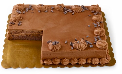 Private Selection Quarter Sheet Signature Chocolate Buttercream Cake Perspective: back