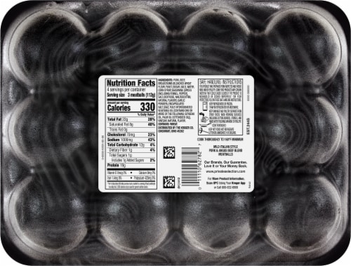 Private Selection® Mild Italian Meatballs Perspective: back