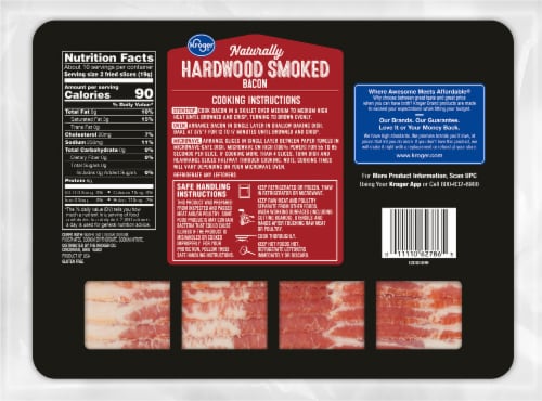 Kroger® Hardwood Smoked Bacon Perspective: back