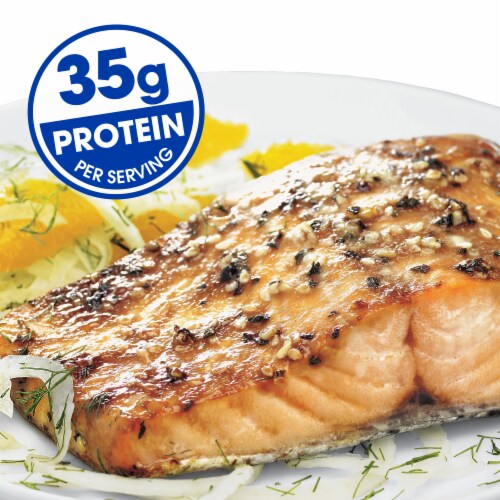 Kroger® Farm Raised Atlantic Salmon Portions Frozen BIG DEAL! Perspective: back