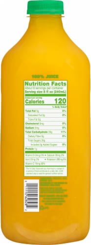 Simple Truth® 100% Pineapple Orange Juice Perspective: back