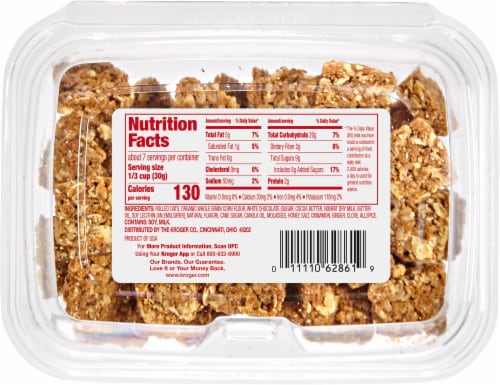 Kroger® Gingerbread White Chocolate Granola Bites Perspective: back