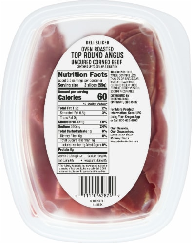 Private Selection® Angus Top Round Deli Corned Beef Sliced Perspective: back